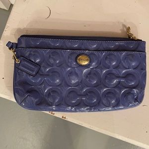Coach wristlet light purple